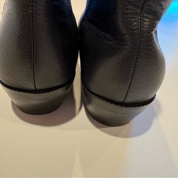 Lauren Ralph Lauren Preston Leather Cowgirl Shortie boots  Black size  9 - Picture 7 of 8